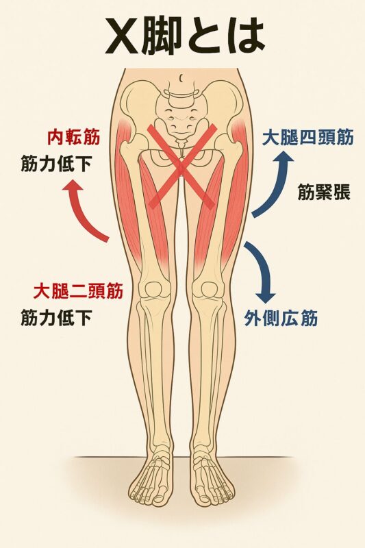 X脚とは